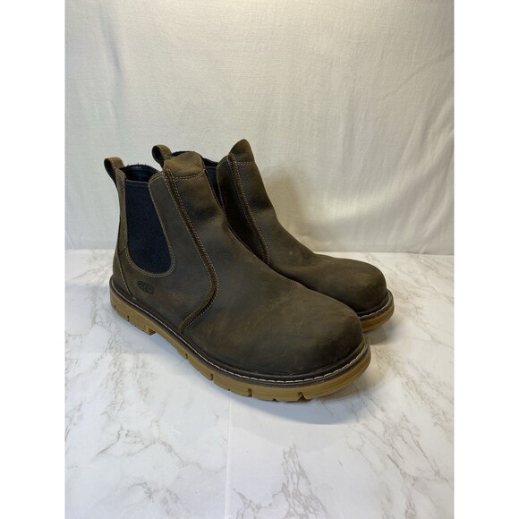 Keen Men's Seattle Romeo Mid Slip On Alloy Safety Toe Boots 1021344